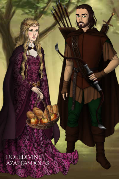 Maid Marian & Robin Hood ~ Maid Marion visiting Robin Hood in Sherw
