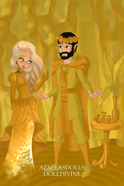 King Midas & Princess Marigold ~ King Midas touches his daughter Princess