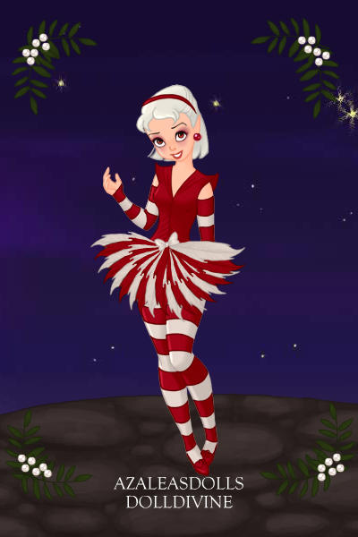 Ms. Candy Cane ~ Ms. Candy Cane (with mistletoe in corner