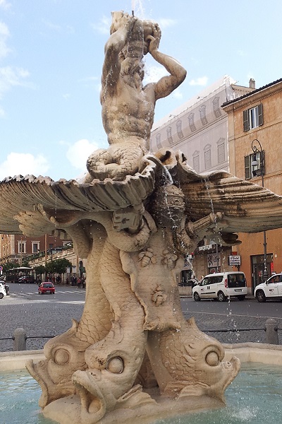 Fontana del Tritone ~ A seventeenth-century fountain in Rome, 