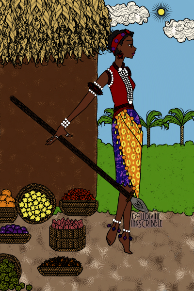 Dahomey Amazon ~ The Dahomey Amazons, or Mino, were an al