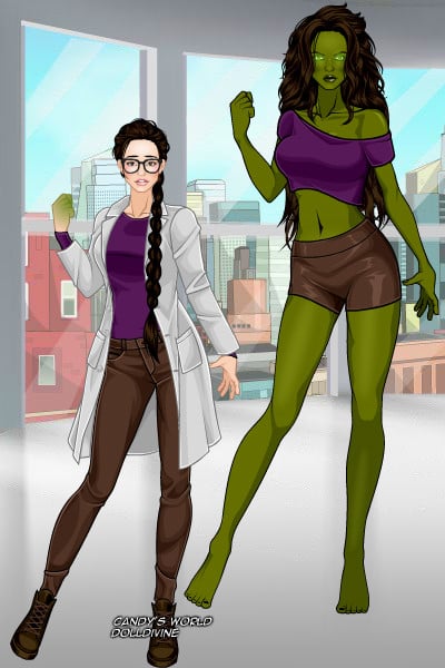 Dr. Bridget Banner & the Hulk ~ Genderswapped Dr. Bruce Banner and  the 