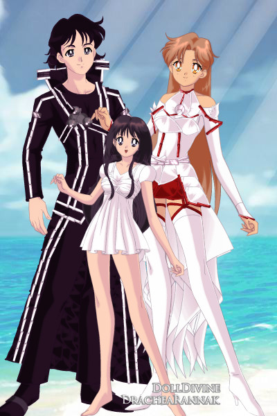 Kirito, Asuna, and Yui ~ by StarChan23