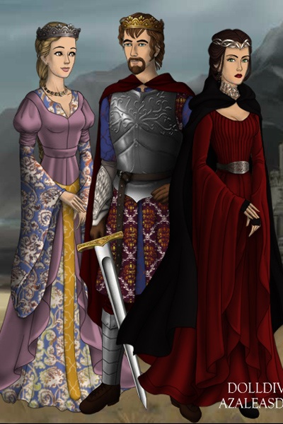 King Arthur, Queen Guinevere and Morgan le Fay ~ by 