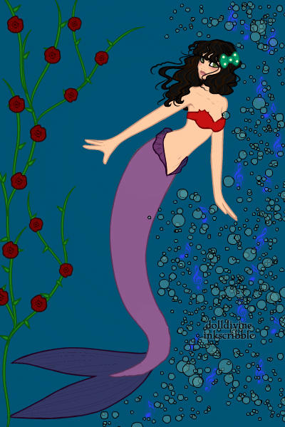 Me as a Disney style mermaid. (Okay, so  ~ 