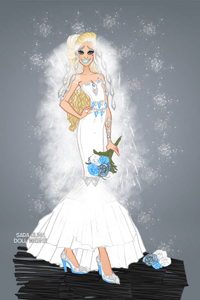January Wedding ~ #Cold #Snow #Dress