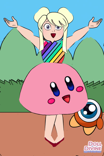 DDNTM Gemsona Round 1: Videogames! Alice ~ My theme was Kirby!! the top of her dres