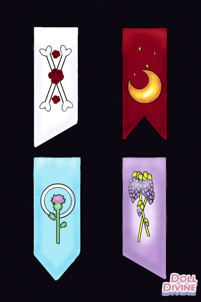 The Flags of the 4 Kingdoms ~ i asked @Dollie if i could help design s