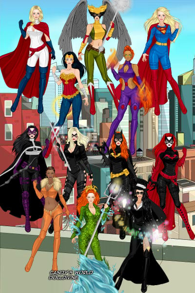 DC Women - Heroines ~ DC Comics Heroines. My modified characte