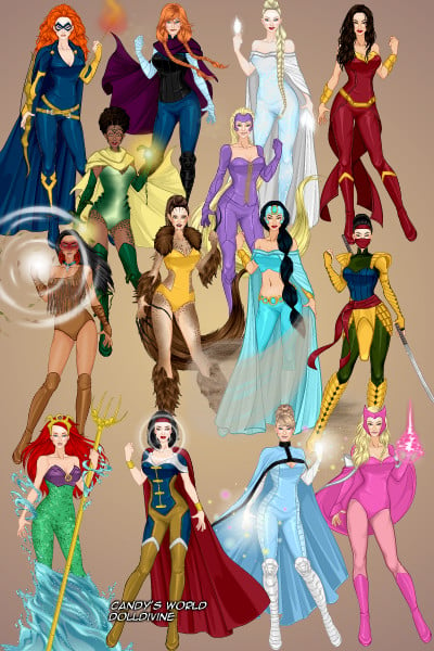 Disney Princess Superheroes ~ Disney Princesses as superheroes. Explan