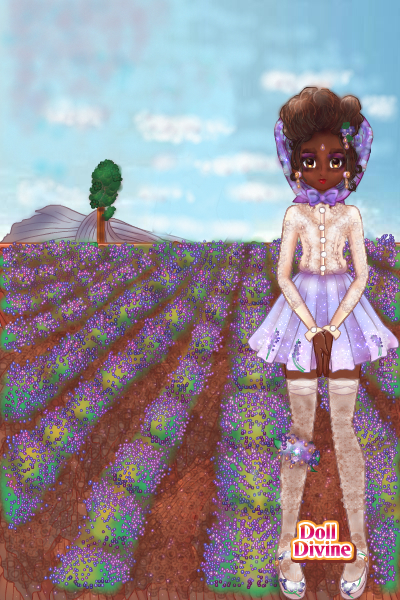 DDNTMGC Round 1 Lavender ~ My #ddntm doll is Grace.  My theme was l